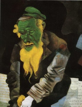 マルク・シャガール Painting - 緑のユダヤ人 現代マルク・シャガール